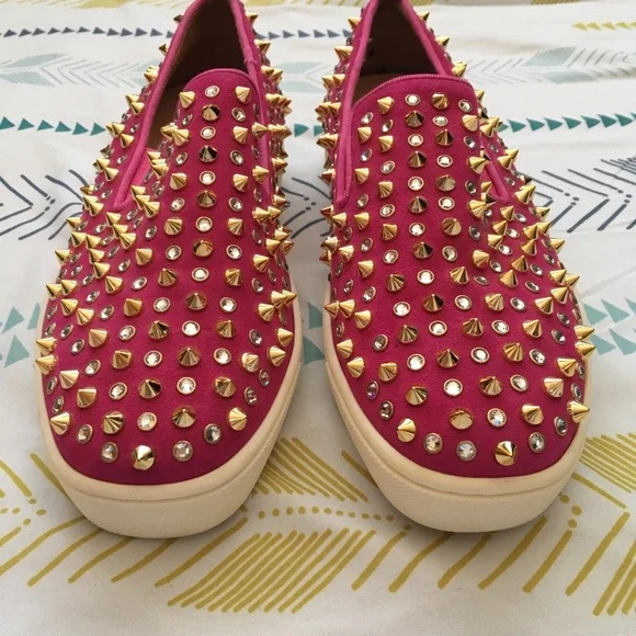 Christian Louboutin pink slip on - Picture 3 of 8
